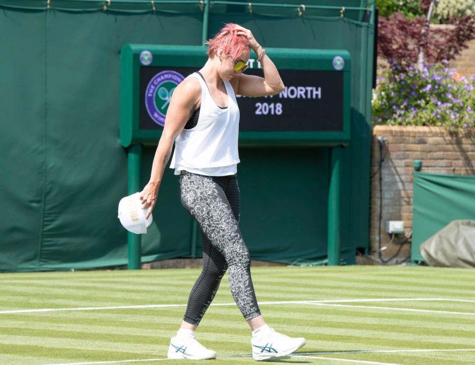  There were fears Mattek-Sands may have to retire due to the injury