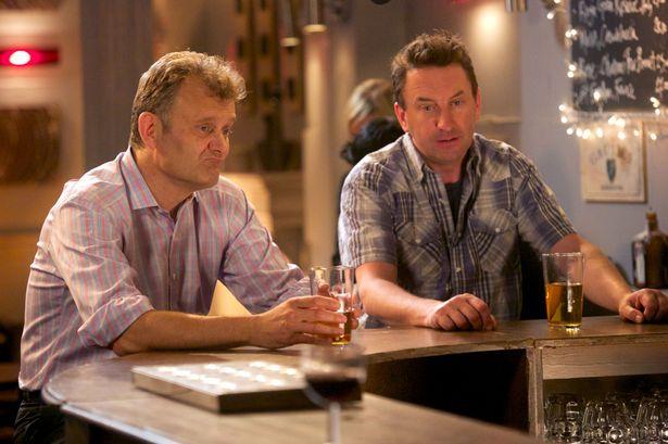  Hugh with Lee Mack in Not Going Out