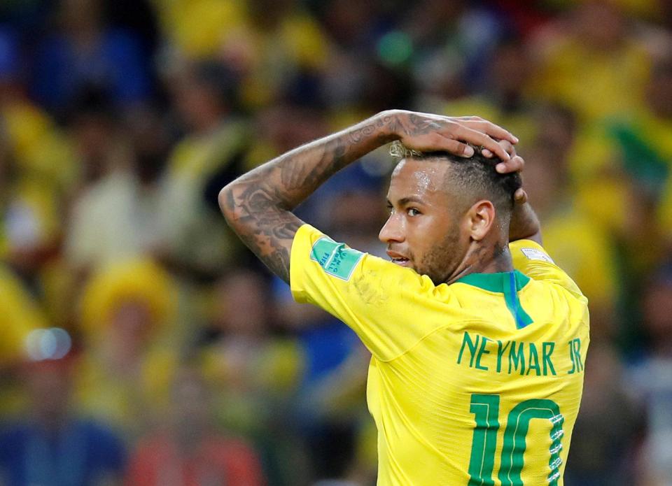  Neymar has scored just once for Brazil in Russia