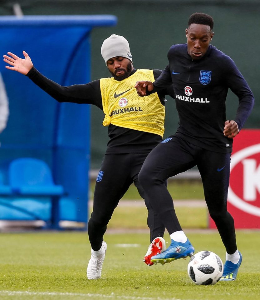  Danny Rose and Danny Welbeck are set for bench roles in the tie with Colombia