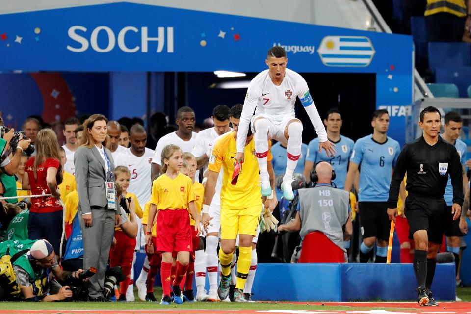  Cristiano Ronaldo looked keen ahead of Portugal vs Uruguay