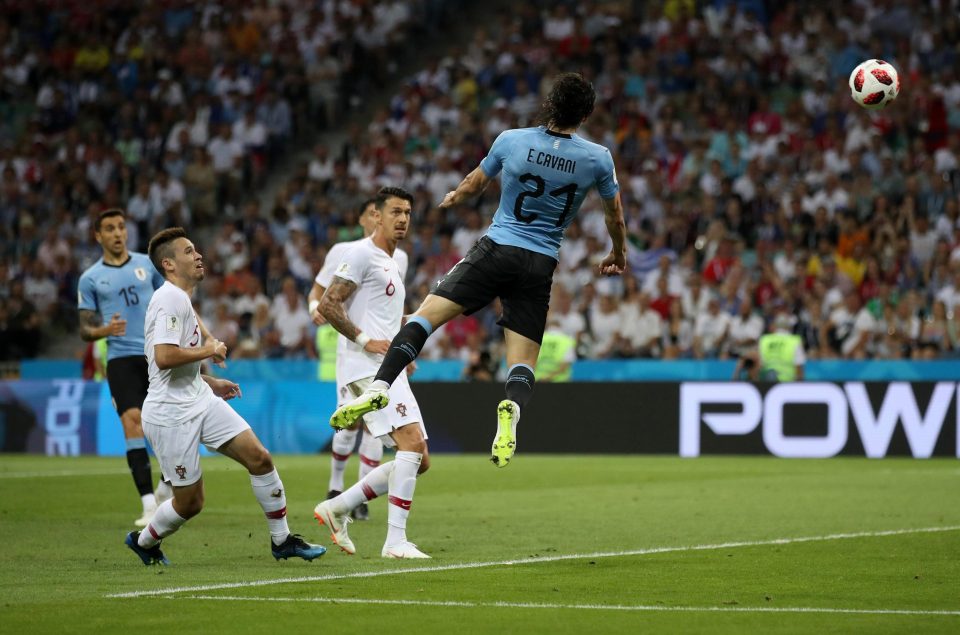  Edinson Cavani got Uruguay off to a flyer against Portugal