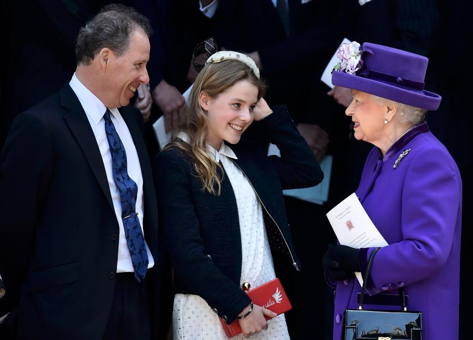  Lord Snowdon with his daughter Margarita and the Queen, pictured together at his dad's memorial service last year