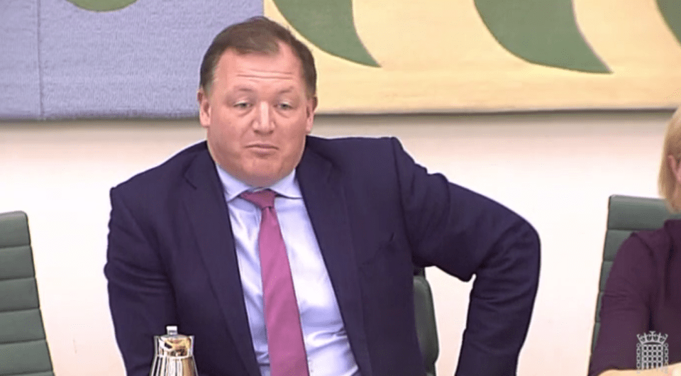  Mr Banks clashed with committee chairman Damian Collins