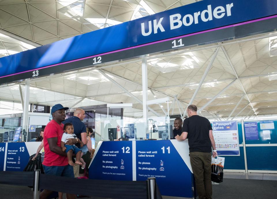 Thousands of air passengers have bypassed border controls after they were sent the wrong way upon arrival in the UK