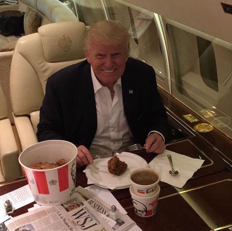  President Trump has made the switch from fast to healthy food in an effort to lose weight