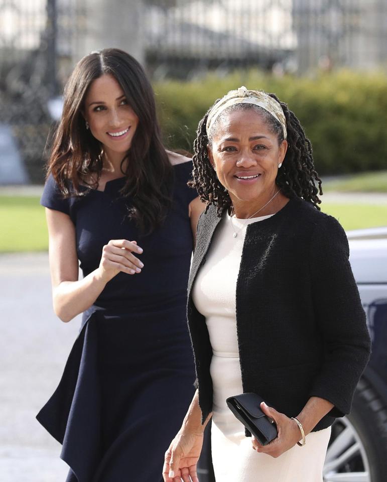  Doria with Meghan - the pair are 'very close'