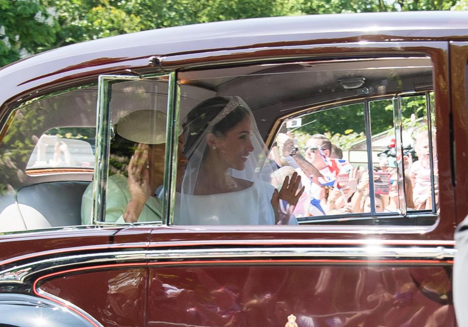  She was the only family member of Meghan's present at the Royal Wedding