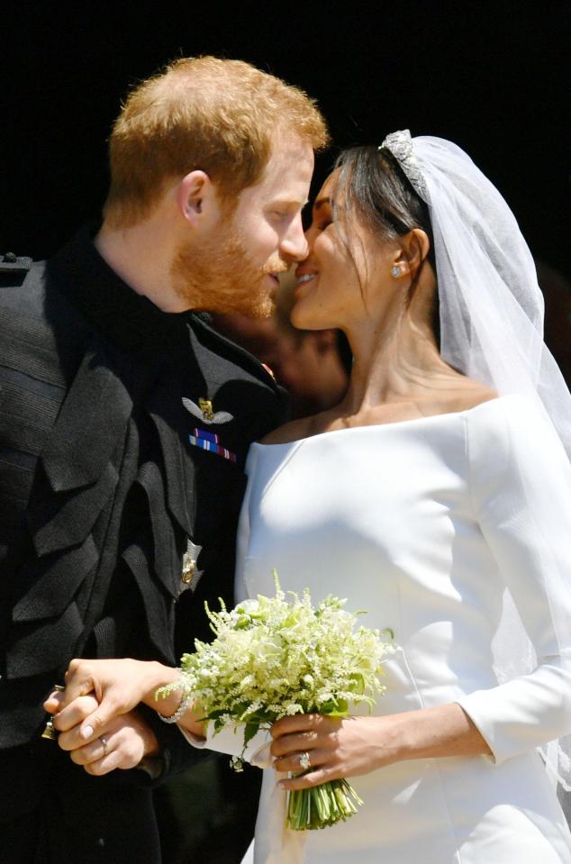  Harry and Meghan at their May 19 wedding