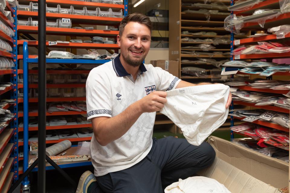  Classic Football Shirts even managed to get their hands on a pair of David Beckham's pants