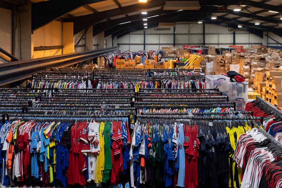  A stones throwaway from the Etihad Stadium, Classic Football Shirts has around 500,000 football items