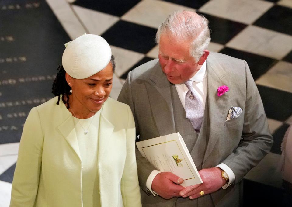  Prince Charles chatted to Doria inside the chapel