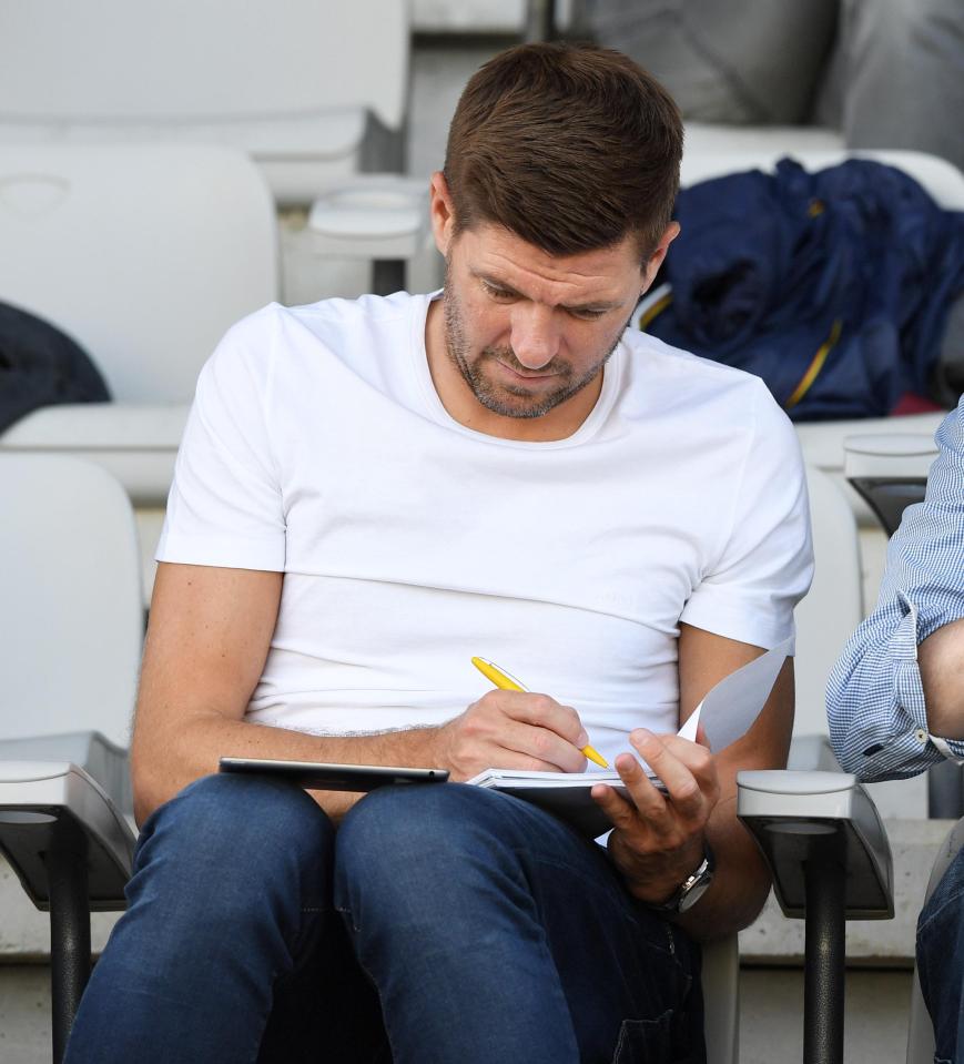 Stevie G was busy making plenty of notes throughout the game