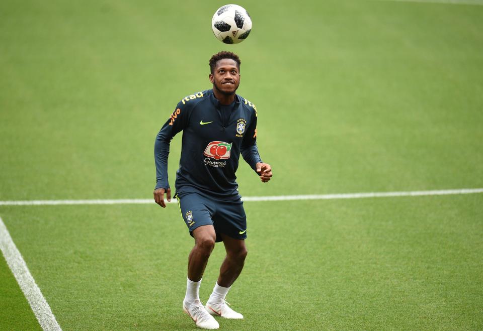  Fred has been training with the Brazil squad at Anfield