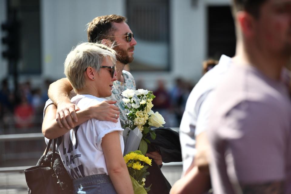  Thousands of Londoners and tourists came together at Southwark Needle to remember those who died in the June 3 atrocity