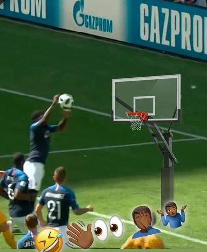  Samuel Umtiti was slammed on social media over his goal - but dunked himself in it too with this mock-up on Instagram