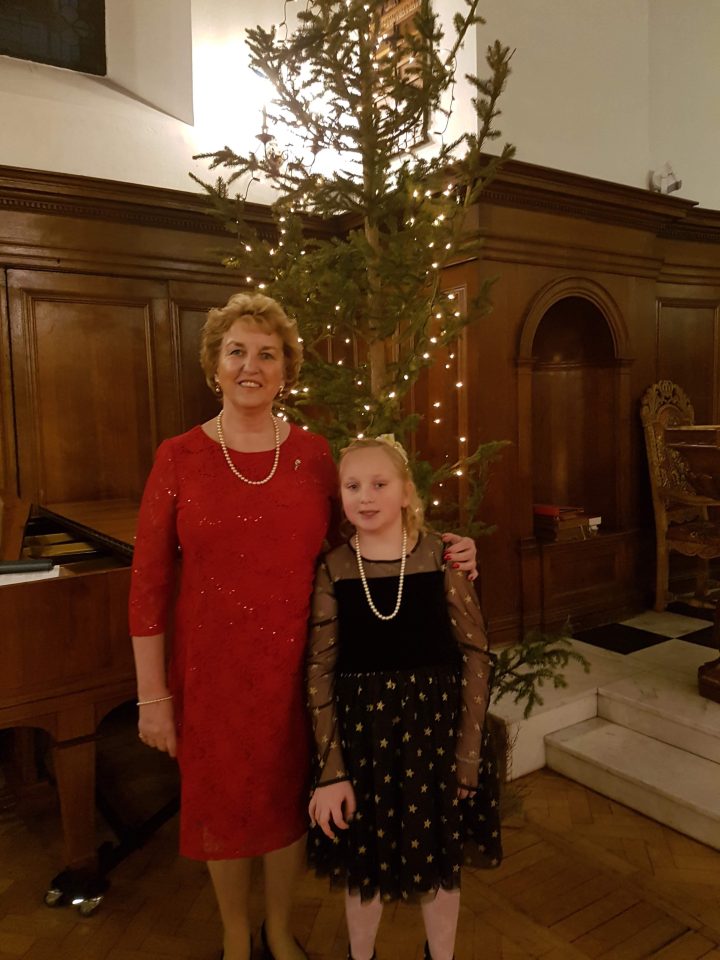  Freya with mum Sue at Christmas last year