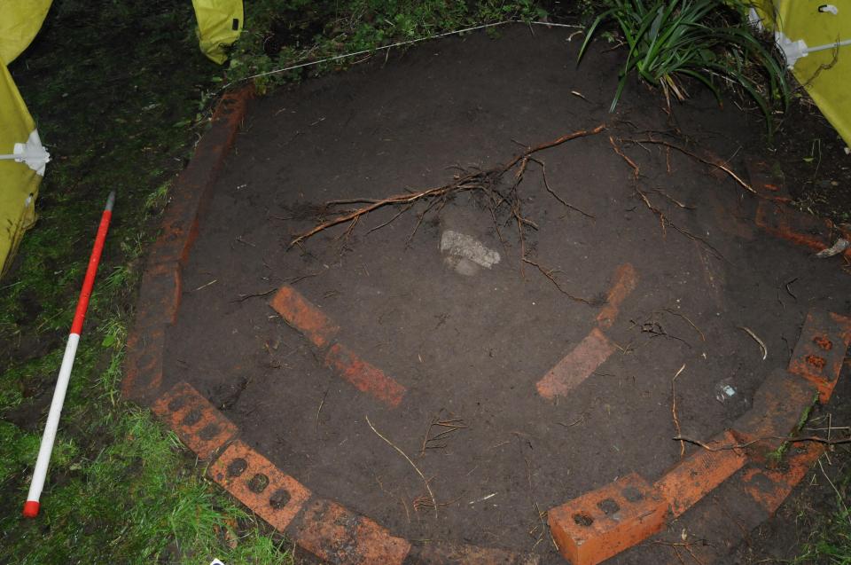  The garden plot where Kenneth Coombes was buried