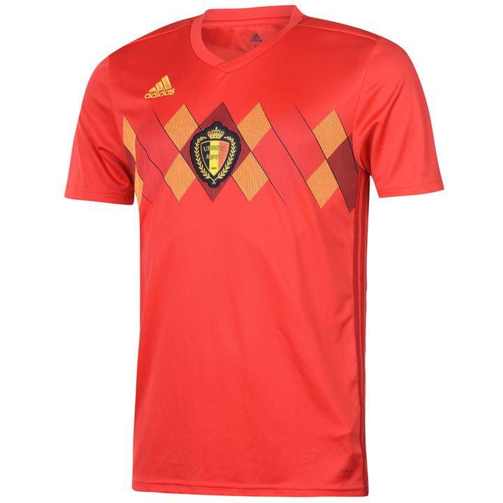  Belgium's home kit has an Argyle pattern on the front