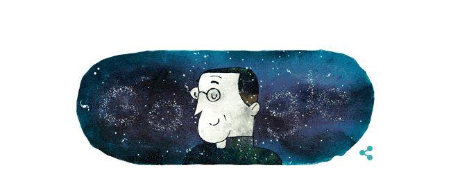  Google Doodle celebrates the father of the Big Bang Theory on his 124th birthday