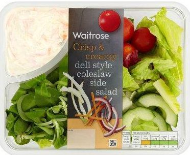  Waitrose is recalling Crisp & Creamy Deli Style Coleslaw Side Salad because Listeria has been found in the product