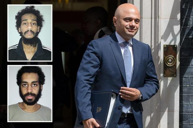 Letter from Sajid Javid says he will not block death penalty for ISIS Beatles pair