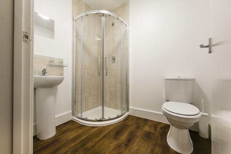  One of the en-suite bathrooms at the UKAT's Primrose Lodge