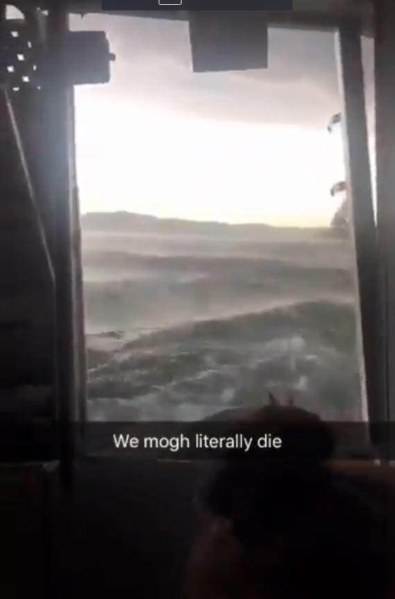  One passenger on the boat that made it safely back to shore shared a video saying 'we might literally die'