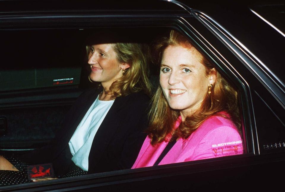  Sarah Ferguson with her aide Jane Andrews in 1994