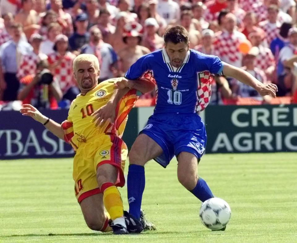  Gheorghe Hagi and Romania all dyed their hair blonde for France 98