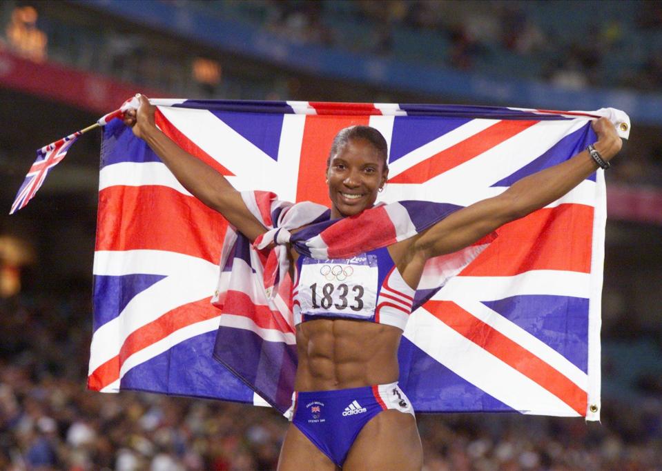 Denise Lewis won heptathlon gold at the 2000 Olympics in Sydney