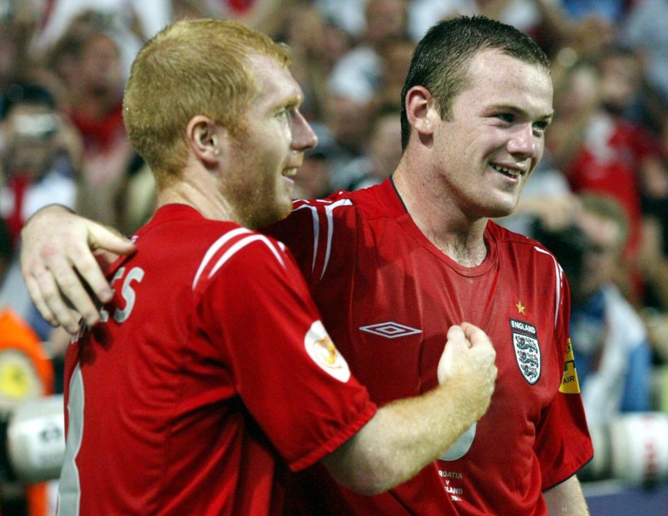  Wayne Rooney and Paul Scholes both scored as England beat Croatia at Euro 2004