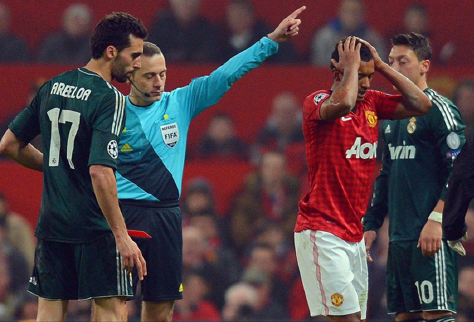 Many Man Utd fans still remember Cuneyt Cakir for sending off Nani for a high kick in 2013