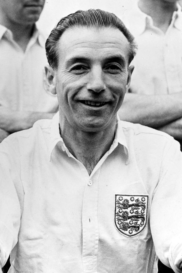  The great Stanley Matthews wearing England strip in 1954