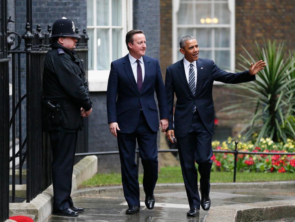  Mr Cameron’s advisers claimed Obama had come up with it himself – despite using the English term 'queue'