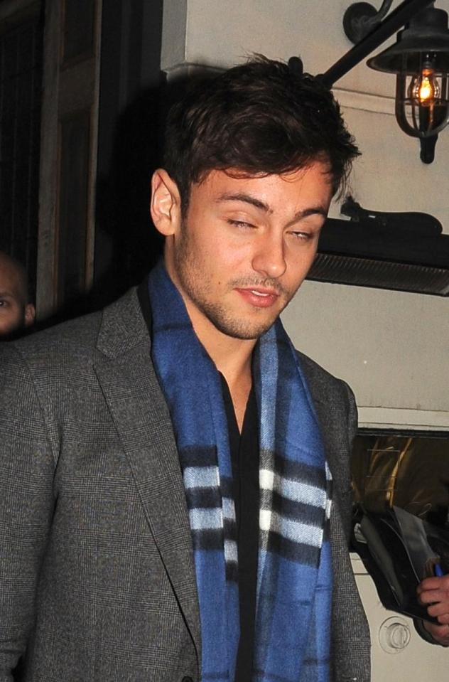 Tom Daley wore Burberry at a Bafta dinner