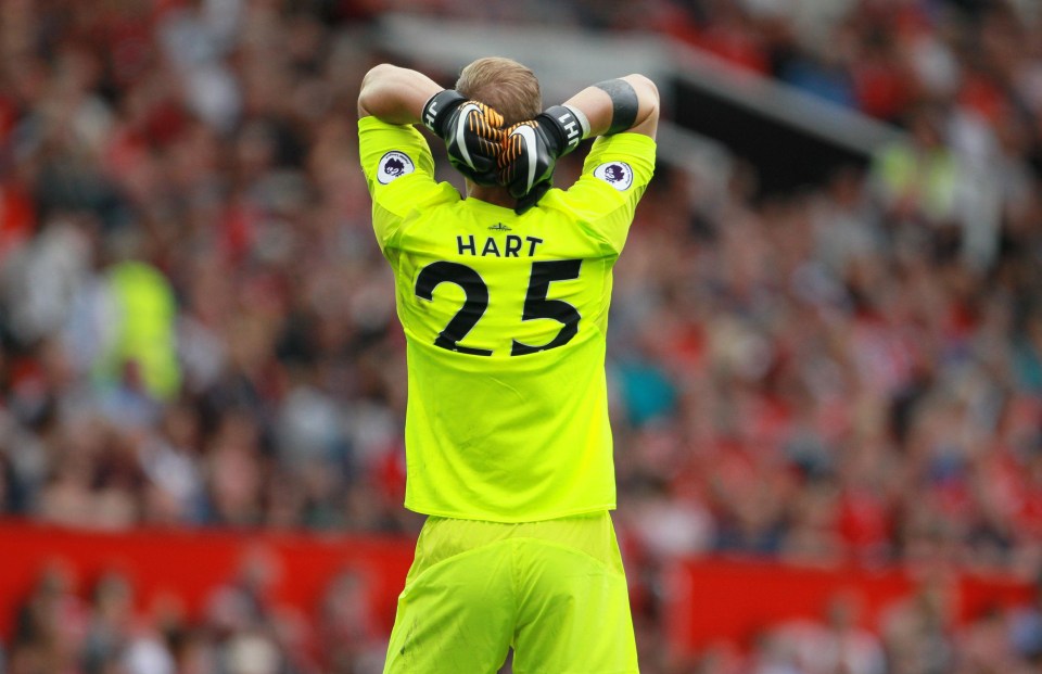 Hart endured a difficult season at the London Stadium