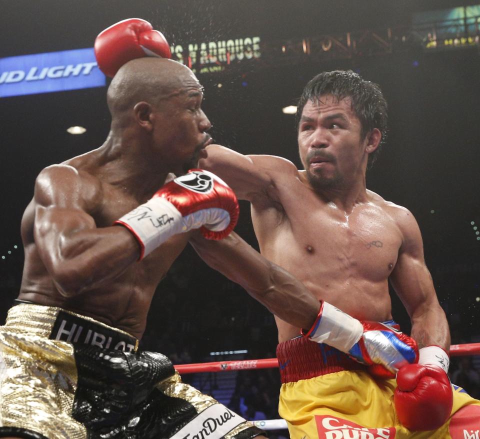 Pacquiao also said he would give Floyd Mayweather a shot at his WBA welterweight title in a rematch to their 2015 fight which he lost via a unanimous decision 