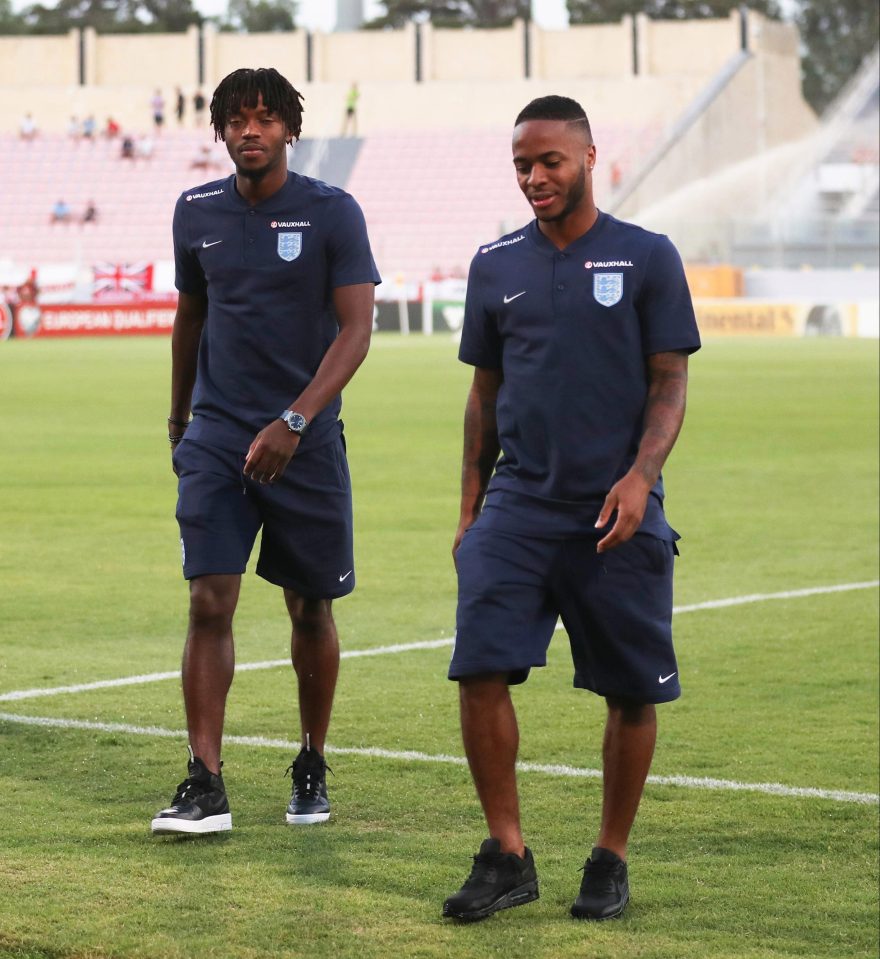  His brother Nathaniel Chalobah, pictured with Raheem Sterling, has previously been involved in the England senior squad