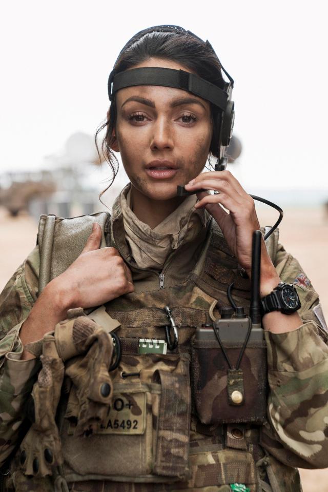  Michelle Keegan plays soldier Georgie on BBC's drama Our Girl