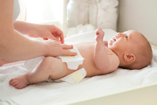 If your baby isn't weeing or has a drier nappy than usual it's a sign of dehydration