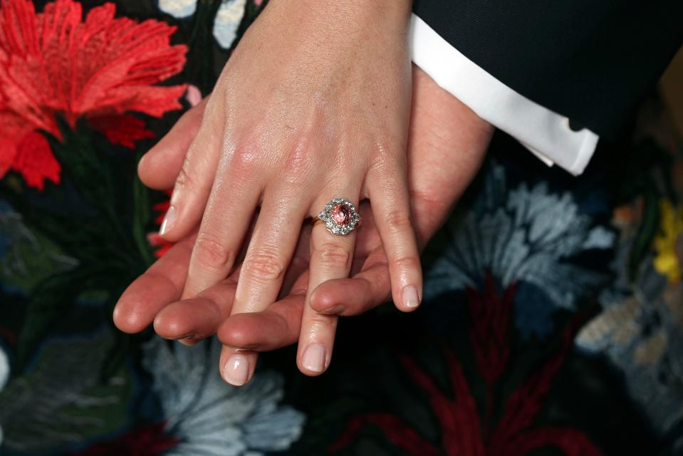  The couple got engaged in January 2018