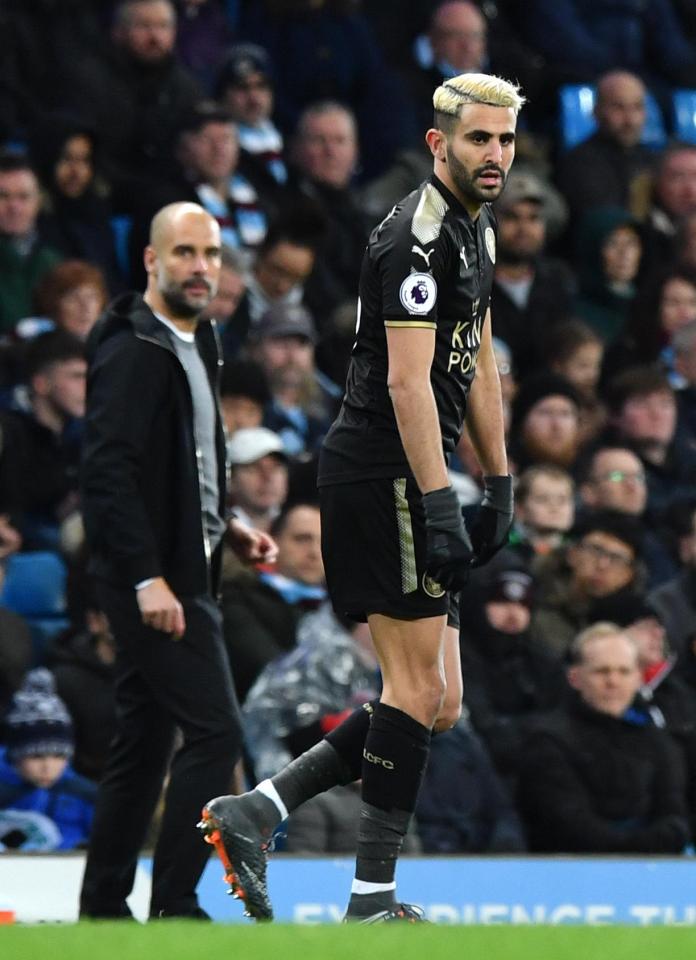  Pep Guardiola had his eye on Mahrez throughout last season