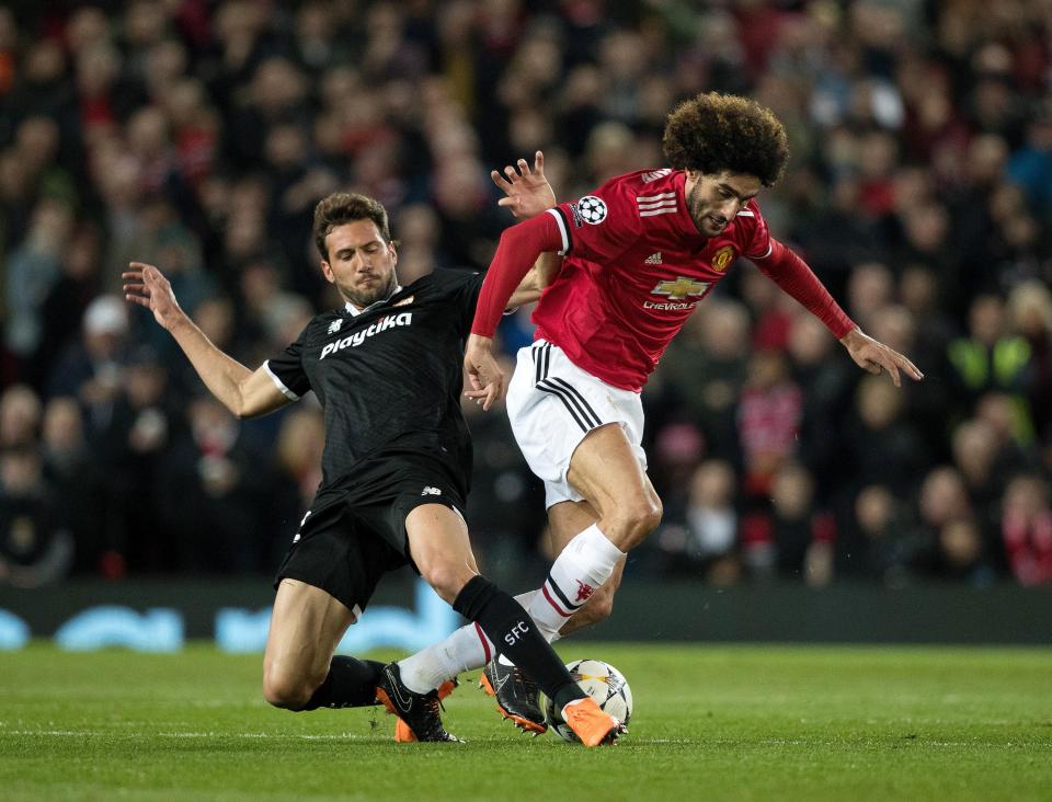  Franco Vazquez featured for Sevilla when they knocked Manchester United out of the Champions League