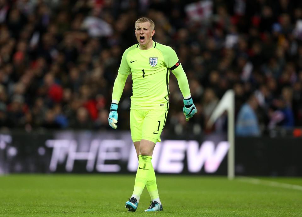  Pickford made his senior England debut in November 2017, in a 0-0 friendly draw with Germany