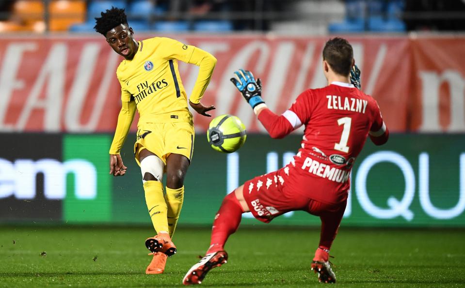  Weah made his professional debut for PSG in March against Troyes