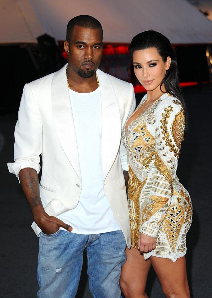  The 41-year-old rapper, here with his wife Kim Kardashian