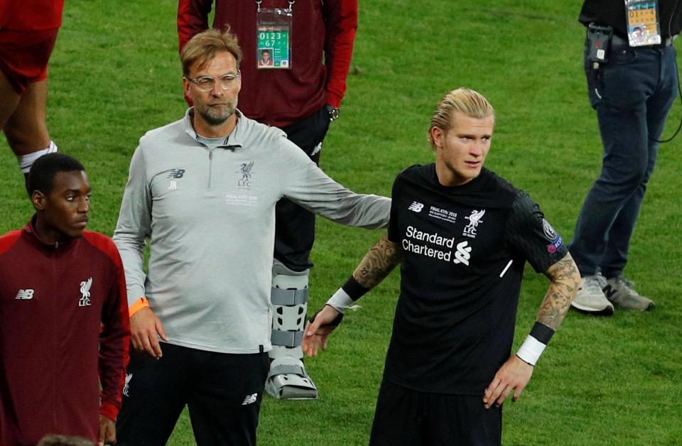  Liverpool boss Jurgen Klopp has backed Loris Karius over his blunders