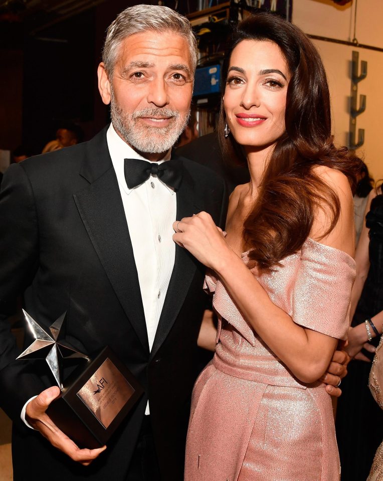  The handsome star married wife Amal in 2014