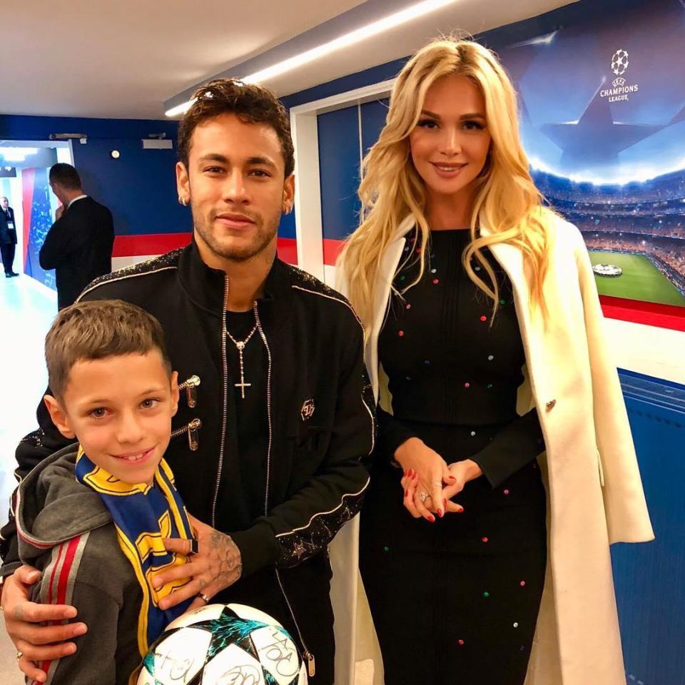  Victoria Lopyreva, pictured with Neymar, had the goal of promoting her hometown of Rostov-on-Don during the World Cup